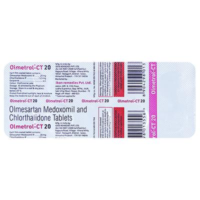 OLMETROL CT 20mg Tablet 10's - Hypertension-Ang