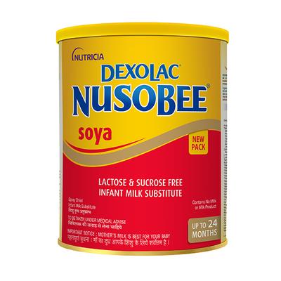 Dexolac Nusobee Soya (Upto 24months) 400 gm - Tin - Baby And Infant Supplements