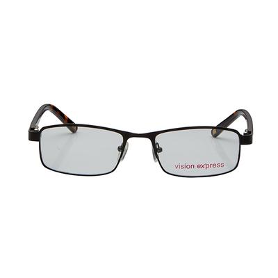 Vision Express 28930 Black Rectangle Eyeglasses (Including Anti-Reflective Coating Lens) 1's - Wearables Eye Glasses