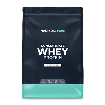 Nutrabay Pure Concentrate Whey Protein Powder - Unflavoured 500 gm - Whey Proteins