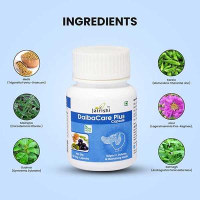 Jairishi DaibaCare Plus Veg Capsule 60's - Speciality Medicines