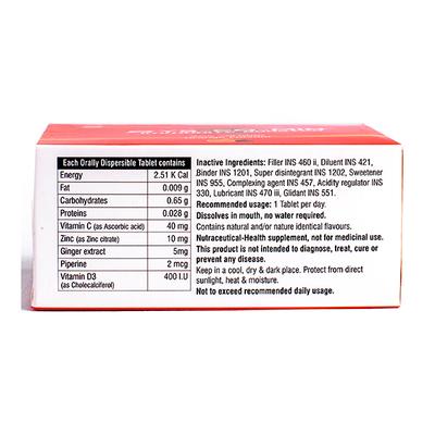 Zys-Co-Min Mouth-Melt Tablet - Orange Flavour (Pack of 10 x 10's) - General Health