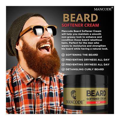 Mancode Beard Softener Cream - Raw 50 gm - Beard Softener