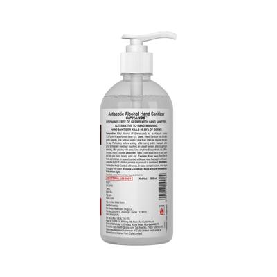 Ciphands Rinse Free & Non-Sticky Antiseptic Hand Sanitizer Gel 500 ml - Hand Sanitizer
