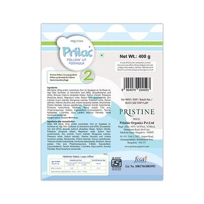 Pristine Prilac Stage 2 (6-12 months) Powder - 400 gm (Refill Pack)