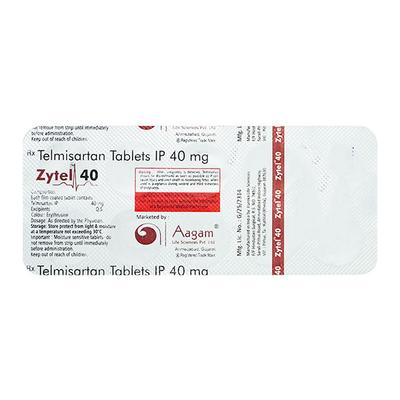 Zytel 40Mg Tablet 10's - Hypertension-Ang