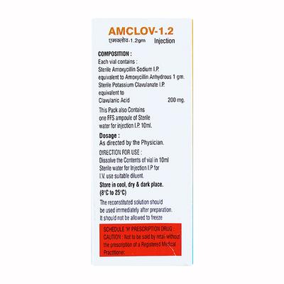 AMCLOV 1.2gm Injection 1's - Bacterial Infections-Pen