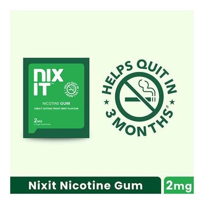 Nixit Nicotine 2 mg Sugar Free Gum - Frost Mint Flavour 6's - Nicotine Gums/Lozenges