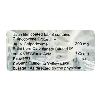 Cepotus CV 200mg Tablet 10'S - Bacterial Infections-Cep