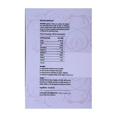 Nutriwish Chia Seeds 250 gm - Nutritional Bars