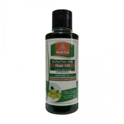 Khadi Pure Herbal Paraffin Free Hair Oil - Pure Amla 210 ml - Hair Oils
