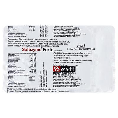 SAFEZYME FORTE Tablet 10's - Supplements-Vam