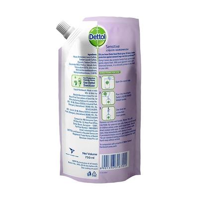 Dettol Germ Protection Liquid Handwash Refill Pouch - Sensitive 750 ml - Hand Wash & Soaps