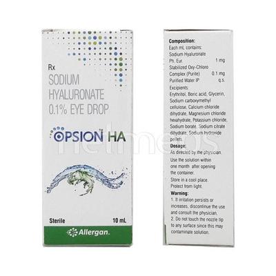 Opsion HA Eye Drops 10ml - Dry Eye-Olt