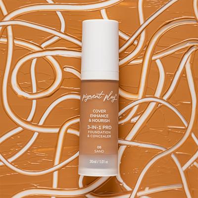 Pigment Play 3-In-1 Foundation & Concealer- Cover + Enhance + Nourish - 08 Sand 30 ml - Foundation
