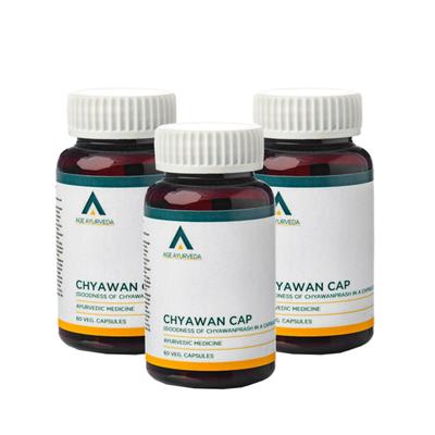 Age Ayurveda Chyawan Cap Veg. Capsule (Pack of 3 x 60's) - Chyawanprash