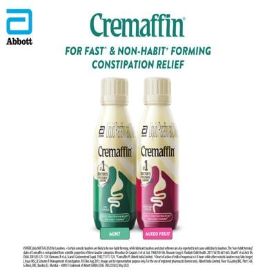 Cremaffin Constipation Relief Liquid - Mint 225ml - Indigestion/Constipation