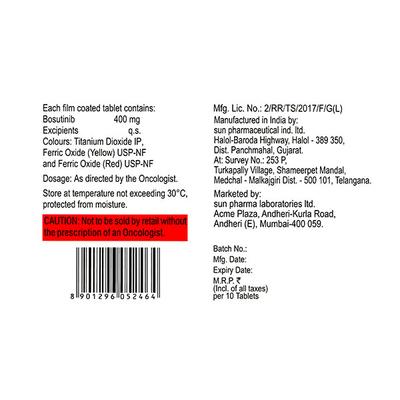 BONITAR 400 Tablet 10's - Cancer Oncology-Tar