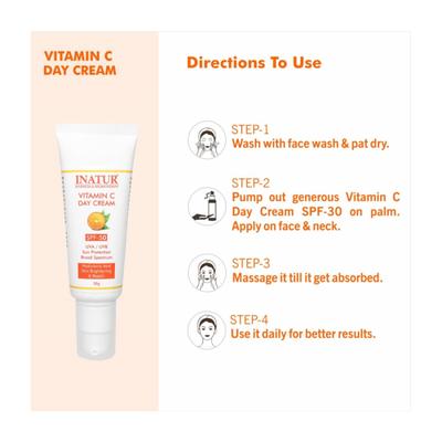 Inatur Vitamin C SPF 50 Day Cream 30 gm - Day Cream