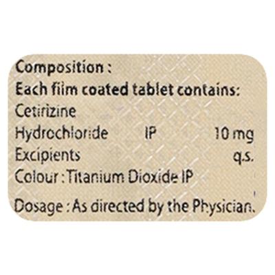 Cetfast 10mg Tablet 10'S - Allergies-Ant