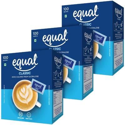 Equal Classic Sweetener Sachet (Pack of 3 x 100's) 1's - Sugar Substitute
