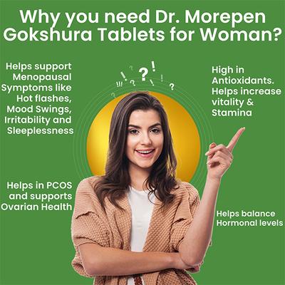 Dr. Morepen Gokshura 1000 mg Tablet 60's - Speciality Medicines