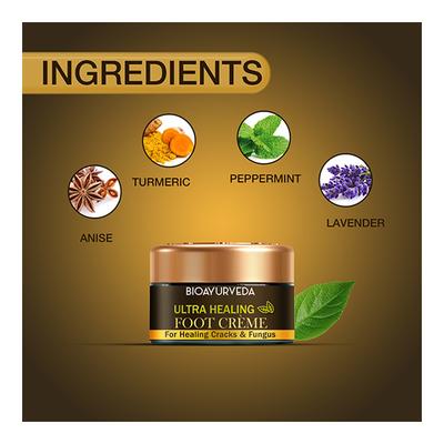 Bioayurveda Ultra Healing Foot Creme 20 gm - Foot Creams & Lotions