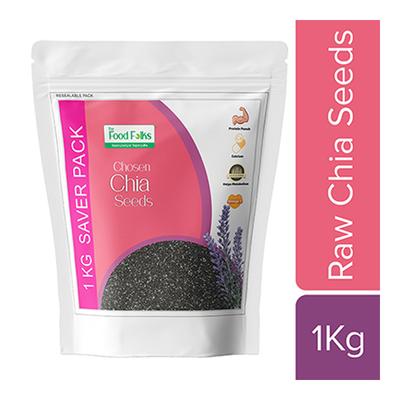 The Food Folks Chosen Raw Chia Seeds 1 kg - Nutritional Bars