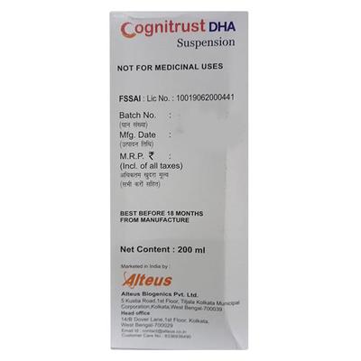 COGNITRUST DHA MIX FRUITS FLAVOUR Suspension 200ml - Supplements-Sup