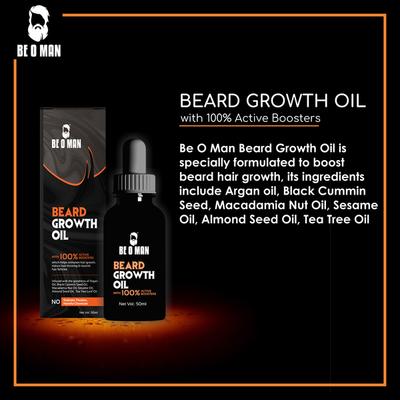 Beoman Beard Growth Oil 50 ml - Beard Oil