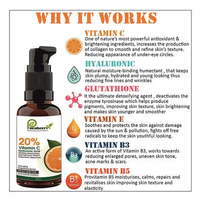 Puraberry Vitamin C Revitalizing Facial Serum 30 ml - Multi-Vitamins
