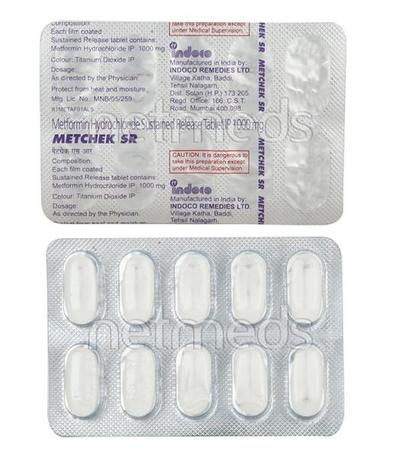Metchek SR Tablet 10'S - Diabetes-Ant