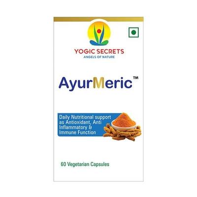 Yogic Secrets AyurMeric 500 mg Vegetarian Capsule 60's - General Health