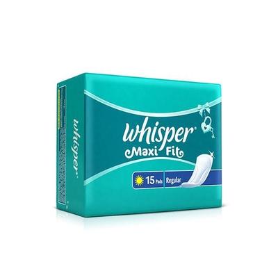 Whisper Maxi Fit Regular Sanitary Pads 15's - Sanitary Napkins