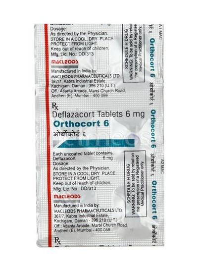 Orthocort 6mg Tablet 6'S - Hormonal Therapy-Imm