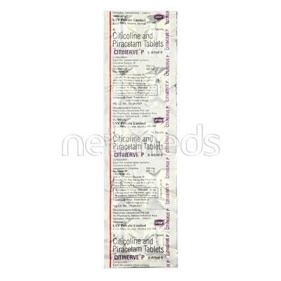 Citinerve P Tablet 10'S - Nootropics And Neurotrophics