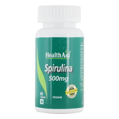 HealthAid Spirulina 500 mg Tablet 60's - Herbal Dietary Supplement