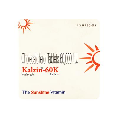 Kalzin 60K Tablet 4's - Supplements-Vit