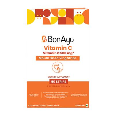 BonAyu Vitamin C Mouth Dissolving Strip 90's - Vitamin C