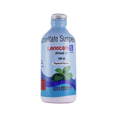 LENOCARB S PEPPERMINT FLAVOUR Suspension 200ml - Ulcer/Reflux/Flatulence-GIT
