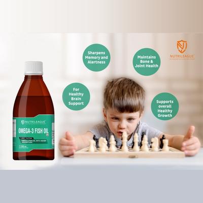 Nutrileague Omega-3 Fish Oil Syrup 150 ml - Multi-Vitamins