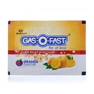 Gas-O-Fast Sachet - Orange Flavour 5 gm - Acidity & Gas Relief