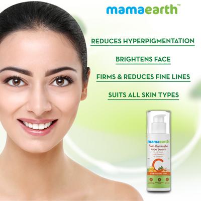 Mamaearth Skin Illuminate Face Serum - Vitamin C & Turmeric 30 gm - Face Serum