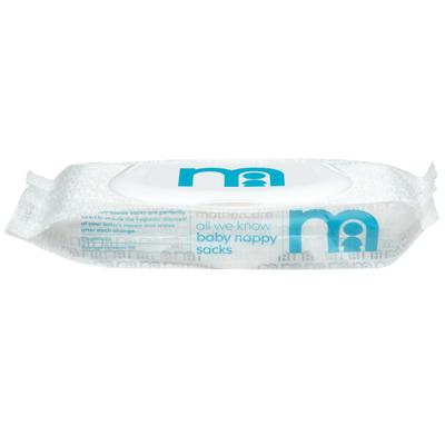 Mothercare All We Know Nappy Sacks - White 100's - Diapers & Wipes