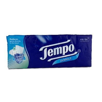 Tempo Complete Care Handkerchief 4Ply (Pack of 10) - Tissues & Wipes