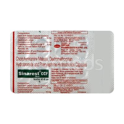 Sinarest Ccf New Capsule 10'S - Cough And Cold-Cou