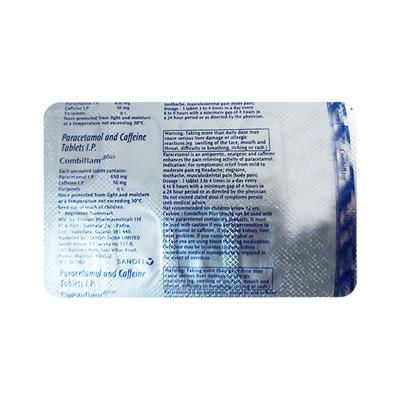 COMBIFLAM PLUS 650 Tablet 10's - Pain relief-Nsa