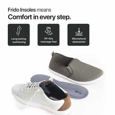 Frido Dual Gel Insoles Sizes 5-9 UK - Knee/Ankle/Leg/Foot Supports