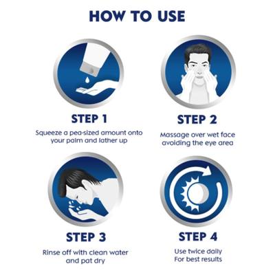 Nivea Men All-in-1 Charcoal 10X Vitamin C Effect Face Wash 100 gm - Face Wash & Cleansers