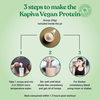 Kapiva Vegan Protein Powder - Cookies & Cream 1 kg - Speciality Medicines
